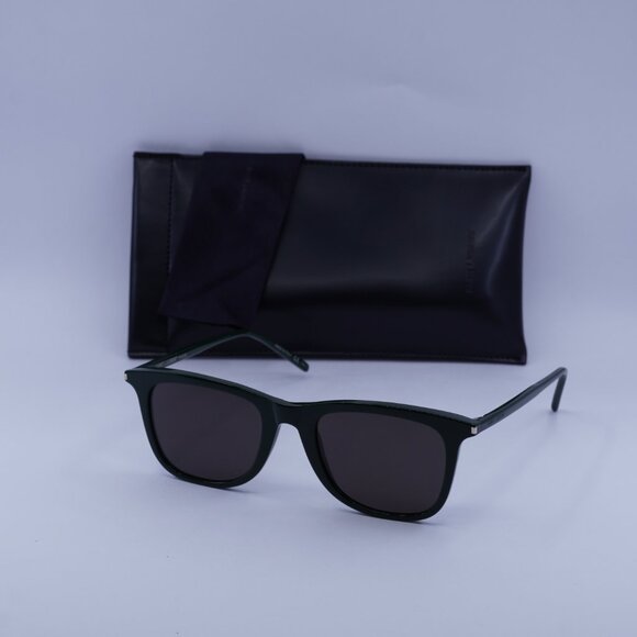 Saint Laurent SL304 009 Square Sunglasses - Green/Black - Picture 7 of 9